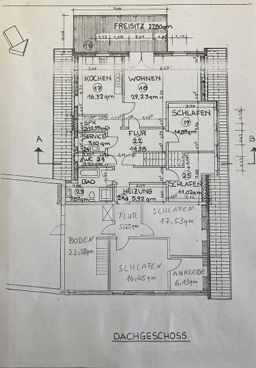 Ehemaliges Bauernhaus in ruhiger Umgebung – Grundriss Obergeschoss
