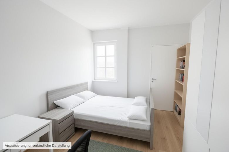 3 सुसज्जित साझा-आवास कमरे, अलग-अलग किराये पर | प्रत्येक 620 € सहित – Zimmer 1.8, möbliert