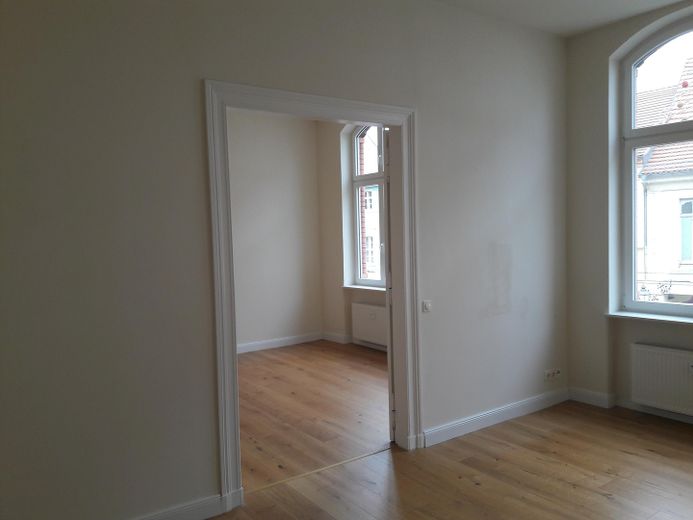 Blick ins Schlafzimmer