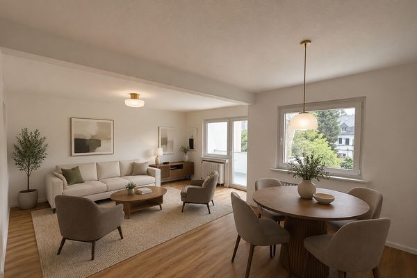 Erstbezug nach Sanierung | Helle 3-Zimmer-Wohnung mit Balkon und zusätzlichem Mansardenraum