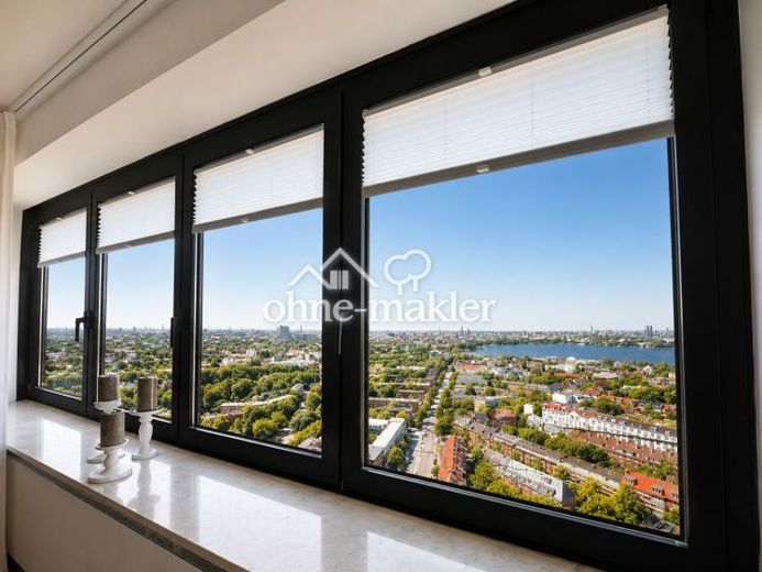 Fully furnished high-rise residence – 29F/ W1 – panoramic views over Hamburg – Foto 1