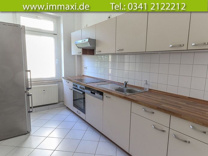 LEIPZIG-MÖCKERN + 3 RAUM WOHNUNG MIT EINBAUKÜCHE + 3.OG + AB SOFORT FREI – Einbauküche