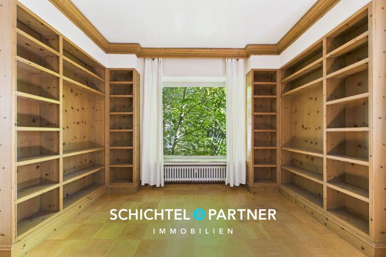 Schwachhausen | Historische Kaufmannsvilla mit besonderem Charme in Top-Lage – S&amp;P | Bibliothek