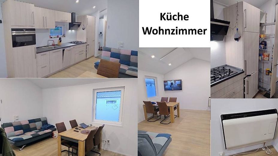 Winterfestes Luxus-Chalet (Bj. 2021) – Echter Haus-Standard mit Erstwohnsitz! – Küche / Wohnzimmer