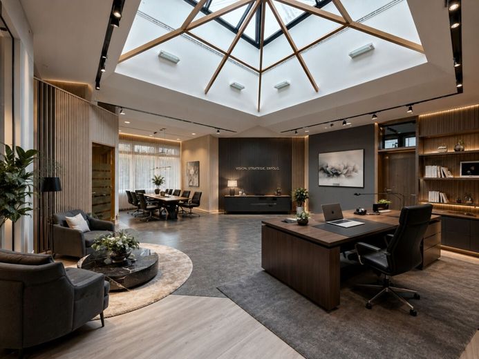 Flexible 240 m² Gewerbefläche - Bungalow für moderne Arbeitswelten – Möglicher Büroraum