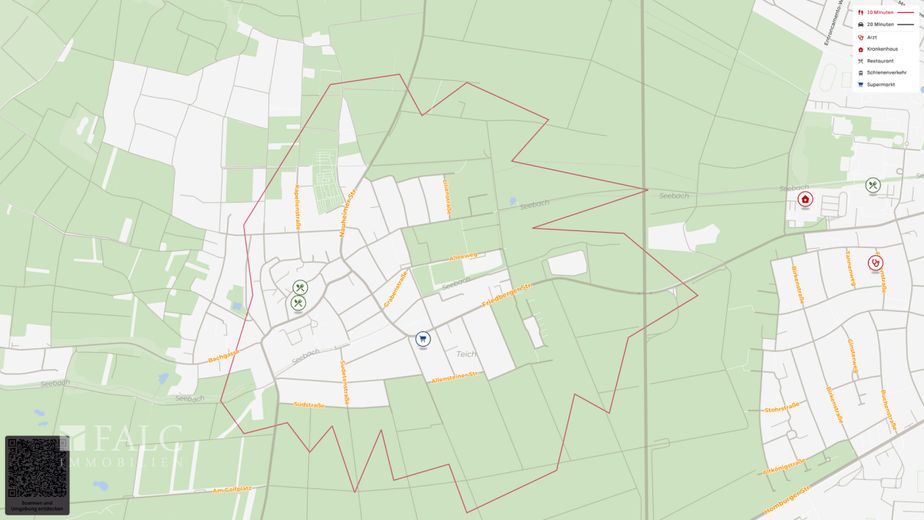 Tolle helle 3 Zimmer-Wohnung mit 2 Balkonen ruhige Lage – Lageplan (Mikro)