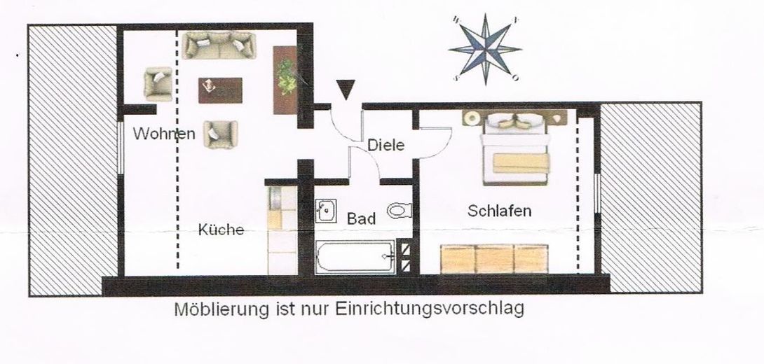 Appartamento mansardato libero a Düsseldorf/ Bilk con vista sulla torre della televisione – Foto 17