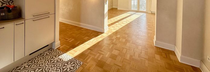 Blick Essen  Richtung Wohnen