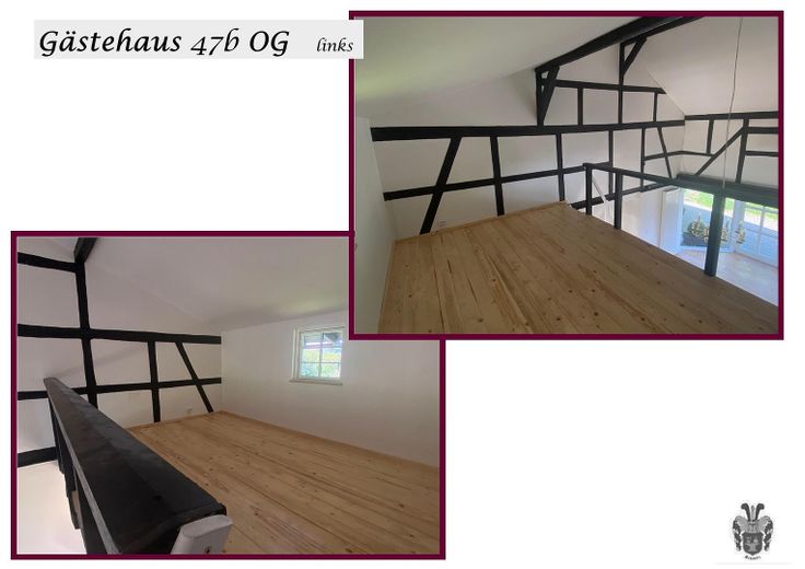 Historischer Bauernhof mit 3 Wohneinheiten & Stall – Leben, Arbeiten, Vermieten nahe Köln & Bonn – Gästehaus OG links