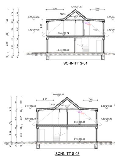 Moderne en energiezuinige nieuwbouw-eengezinswoning in Königswinter – Schnitt