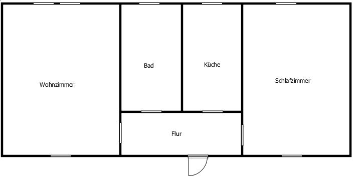 appartamento 2/3 ovvero 5 locali, appena ristrutturato, luminoso, tranquillo, con cucina componibile – Grundriss 2 Zimmer Wohnung