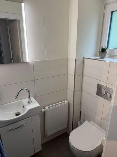 Gerenoveerde eindwoning met kelder en verbouwde zolder – Gäste WC