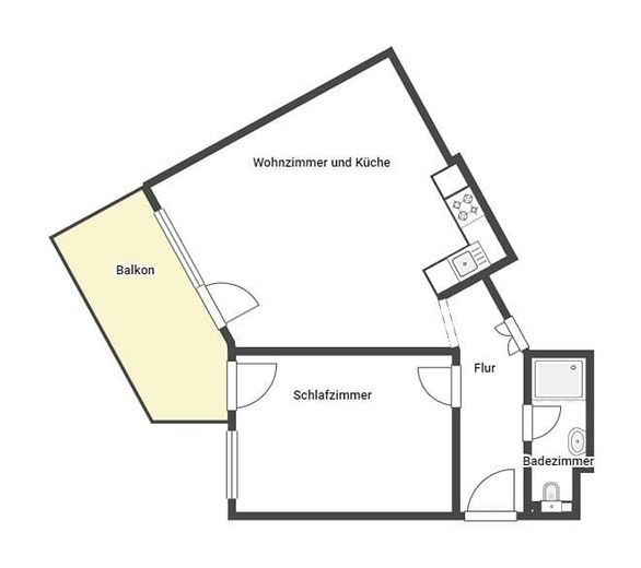Appartement élégant de 2 pièces avec balcon et cuisine équipée à Saulheim - sans commission – Foto 19