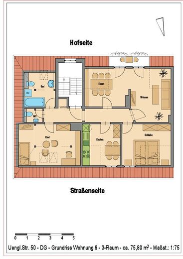 Edificio plurifamiliare con 10 unità abitative nel quartiere delle ville di Stendal – Wohnung 9