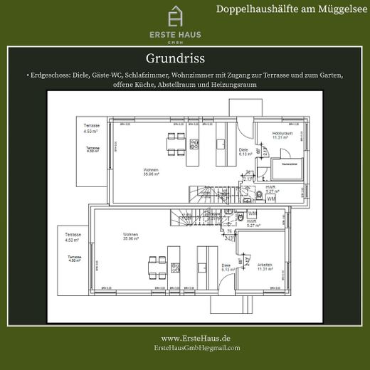 Neubau-Doppelhaushälfte A+ in Berlin-Müggelheim – 150 m², große Dachterrasse, provisionsfrei – Foto 16