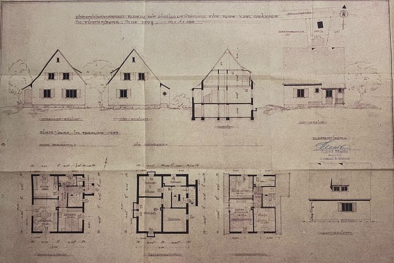 Wohnensemble aus zwei verbundenen Hausteilen – 244 m² Wohnfläche, Wintergarten & Sauna – Foto 33