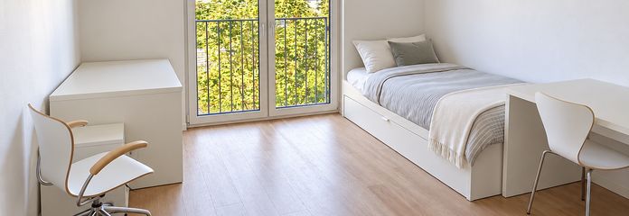 Umeblowany apartament 1-pokojowy w centralnej lokalizacji w Kolonii – w „Südflügel” / Dasselstraße / blisko uniwersytetu