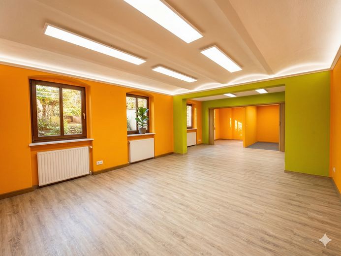 Aydınlık ticari alanlar bodrum katta + muayenehane, ofis, stüdyo, kozmetik - Cottbus'un en iyi konumu – Foto 1