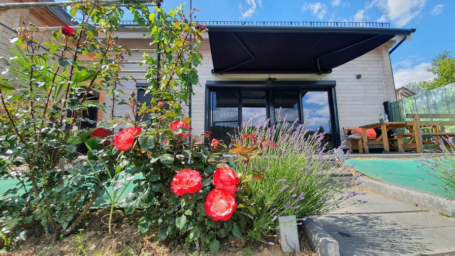 Göl kenarında lüks ev_ kütük ev_ tatil evi_ min. % 7 getiri – Terrassenansicht