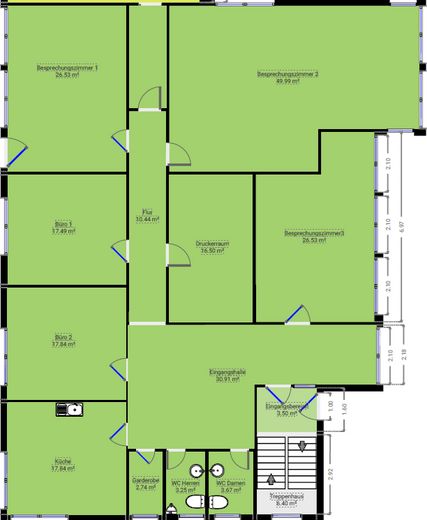 Representative office & practice building in Altdorf – perfect connections & accessible ground floor – Grundriss EG
