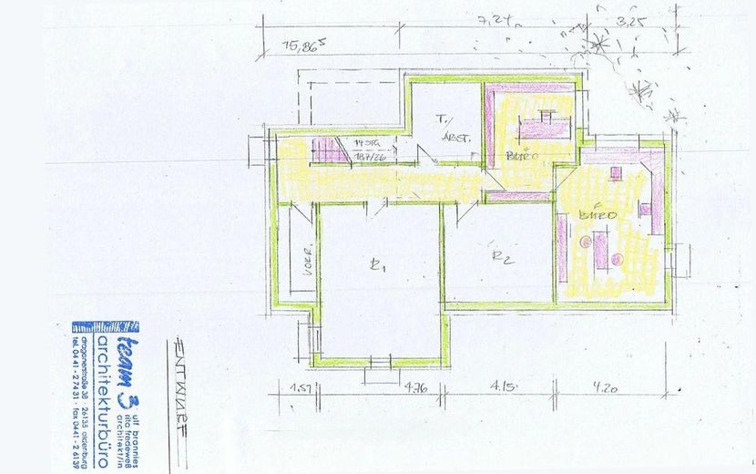 Grundriss-Skizze Souterrain