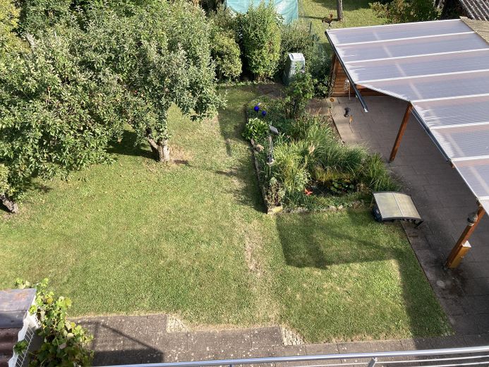 Garten mit Teich und Pergola