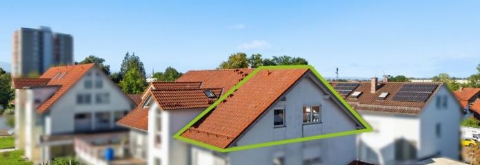 360° I Cuidado apartamento de 2 habitaciones en la última planta como inversión en Eriskirch