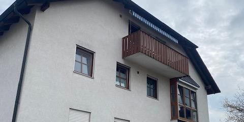 4-Zi. ETW 92 qm – Blick auf den Balkon