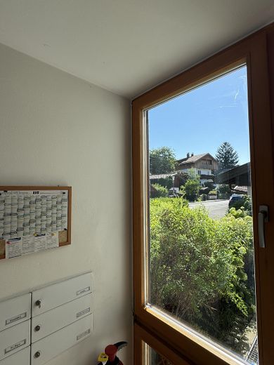 Aussicht Eingangsbereich Haus