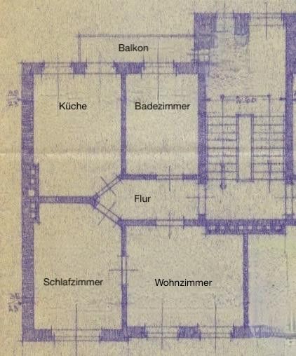 Sanierte 2-Zimmer-Wohnung mit Balkon in Bremerhaven – Grundriss