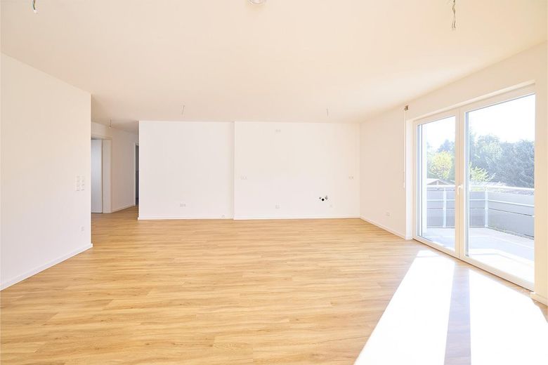 W8 Obergeschoss | 3 Zimmer | 87,36 qm in Krumbach (W8) – Blick vom Wohnzimmer zur Küche