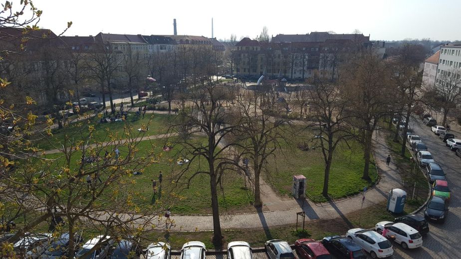 Ausblick auf den Platz