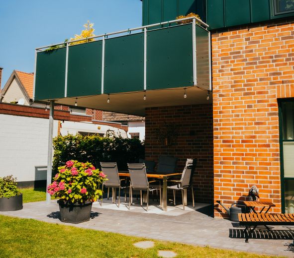 Erstbezug Neubau: Penthouse, 4 Zimmer Wohnung 112 m² Dachterrasse Einbauküche in Neumünster Gadeland – großer Eckbalkon