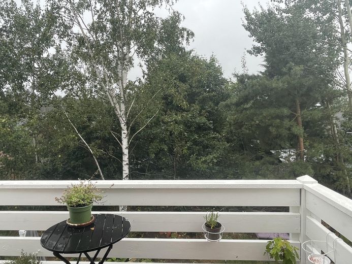 Blick vom Balkon