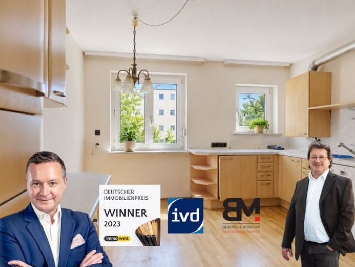 Zum Hübschmachen: 1-Zimmer-Wohnung mit großer Wohnküche in Augsburg-Bärenkeller im Erbbaurecht – Foto 1