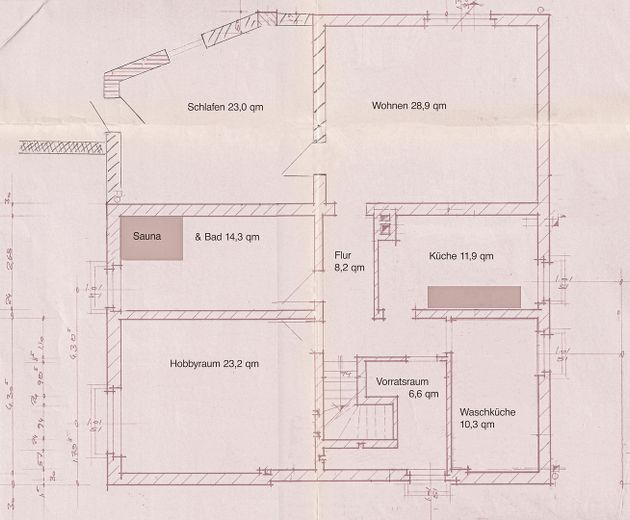 Grundriss Souterrain