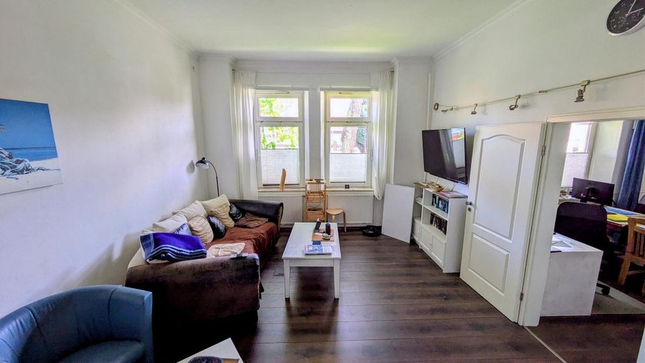 Spaziosa villa storica nel centro di Burg auf Fehmarn – pompa di calore, giardino e utilizzo flessibile – großes Zimmer 2 unten