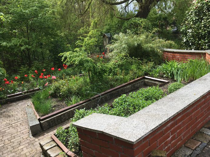 Am Waldrand gelegenes Einfamilienhaus mit ELW und parkähnlichem Garten – Gemüsegarten