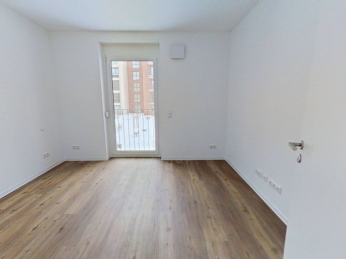 +++Schicke 2-Zimmer-Neubauwohnung mit Balkon im Neubauquartier 'Field 4'+++ – Ansicht I: Schlafzimmer