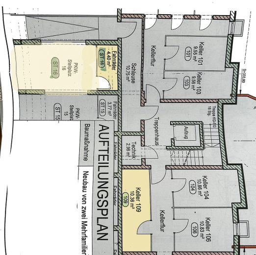 Grundriss TG-Platz u Keller