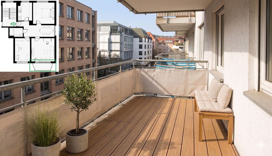 Großer Sonnenbalkon 