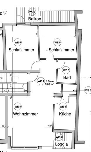 Helle sanierte 3-Zimmer-Wohnung mit zwei Balkonen in Rheinnähe – Photo 15