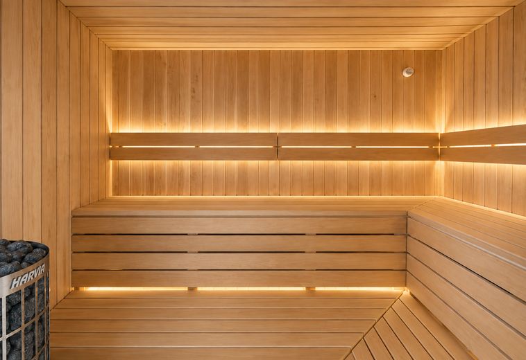 Penthouse avec sauna et toit-terrasse dans le Bergmannkiez – Sauna