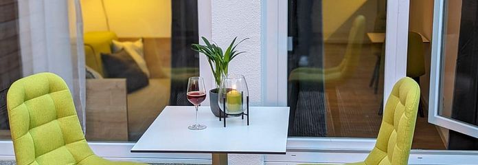 Premium Apartment for Two with Terrace – Stuttgart-West | ready to move in – Terrasse