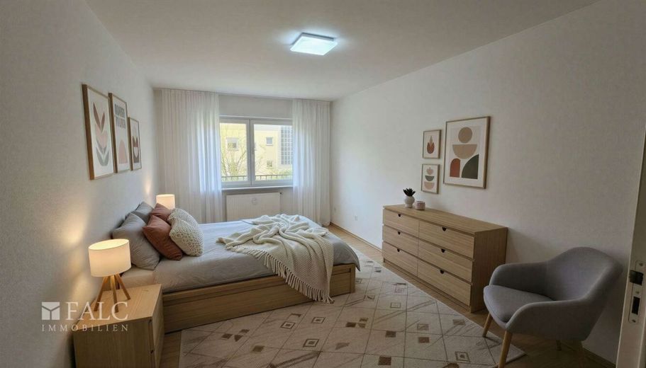 Reihenmittelhaus mit Wärmepumpe und PV Anlage – Zimmer OG - (KI generiert)