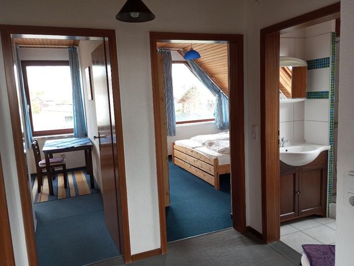 Blick durch die DG-Wohnung