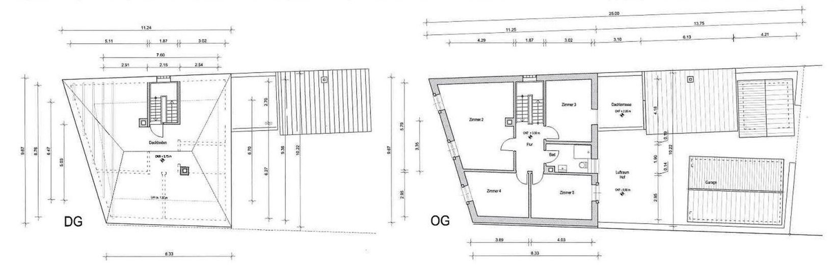 Grundriß OG & DG