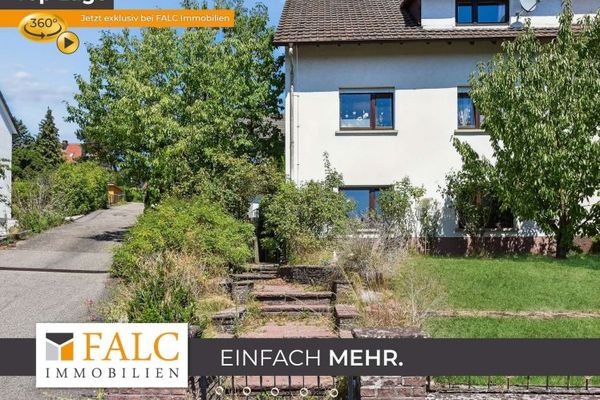 Ruhig gelegene Doppelhaushälfte mit Panoramablick und Garten in Waldbronn-Busenbach