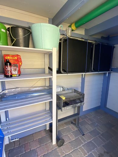 Ferienhaus mit eigenem Bootssteg im Hafendorf Rheinsberg – Platz für 2 Fahrräder