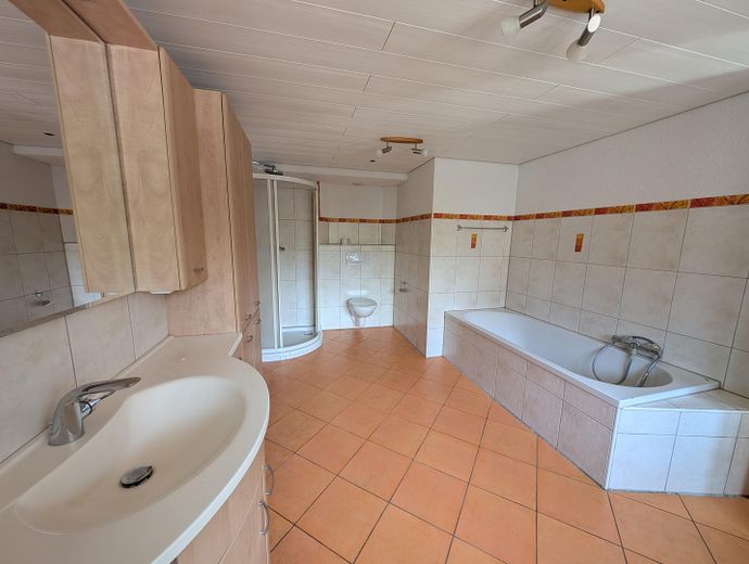 Freistehendes Haus, wunderschöner Garten und Freisitz, sofort frei + Ohne Provision – Badezimmer